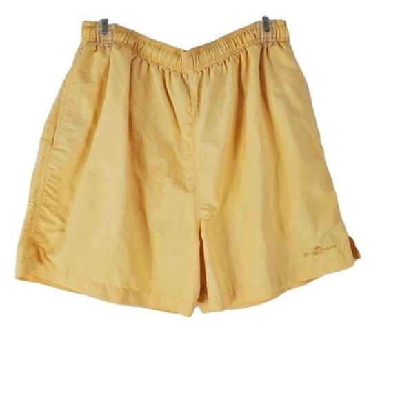 Tommy Bahama vintage yellow swim trunks men's large - Picture 1 of 7